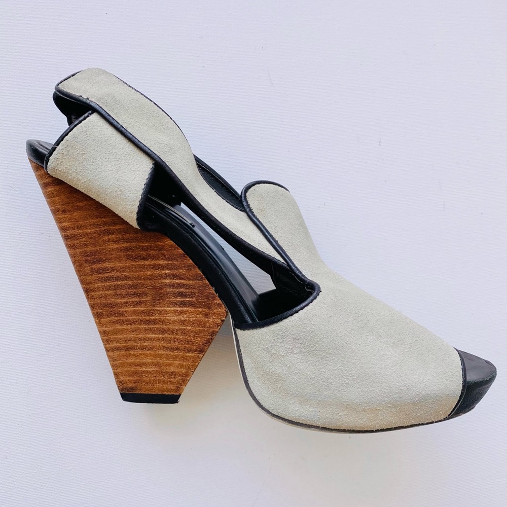 Kathryn Amberleigh Open Toe Leather Platform Sandals